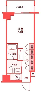 セントラル白楽【4階】の間取り