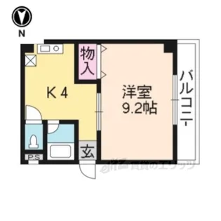 第8パールハイツ安井【4階】の間取り