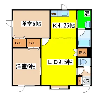 パレット【2階】の間取り