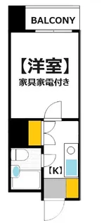 エイトバレー河原町【5階】の間取り