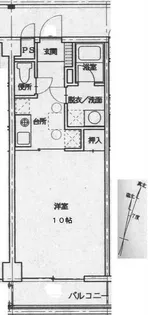 マンションリバーイン【2階】の間取り