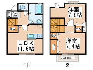 ヴィーブルコートA棟の間取り
