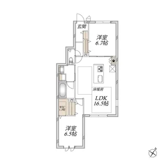 MAISON HAGIWARA【1階】の間取り