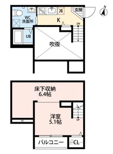 CREA南熊本(クレア)【2階】の間取り