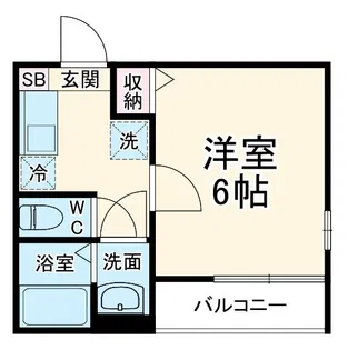 ウエストコート八木崎R【1階】の間取り