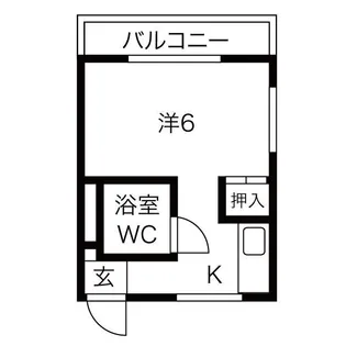 ヤングヴィレッジ【1階】の間取り