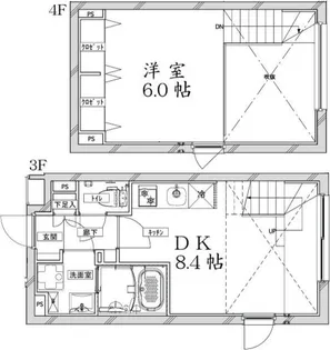 Coeur Blanc大井町【4階】の間取り