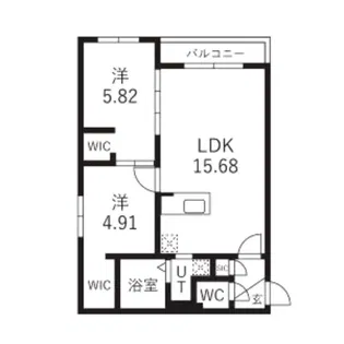 Villa Aura(ヴィラ・アウラ) 仮)GA-二十四軒3-3MS【4階】の間取り