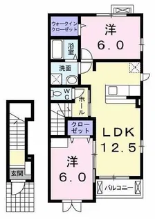 ボヌール・メゾン【2階】の間取り