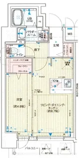アドバンス西梅田フォルン【9階】の間取り