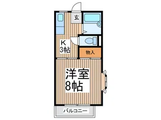 コ-ポサンフレンド【1階】の間取り