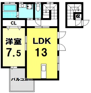 ウィクトル宝【2階】の間取り