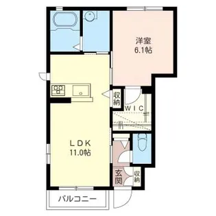 群馬県前橋市富士見町時沢【アパート】の間取り