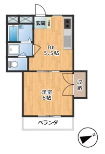 ルミネ青坂【1階】の間取り