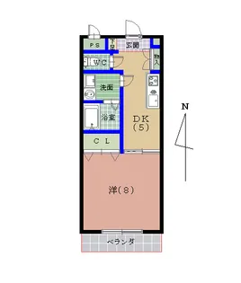 トリヴァンベール県大前【2階】の間取り