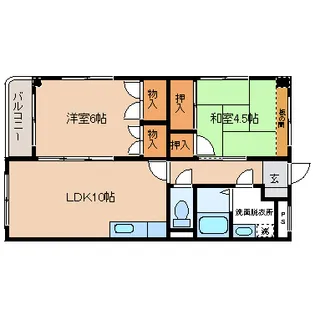 会田ビル【3階】の間取り