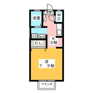 セレーナK【1階】の間取り