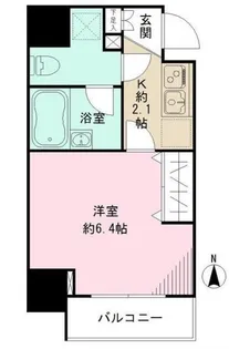 プリモ・レガーロ北品川【6階】の間取り