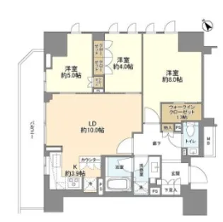 東京都千代田区麹町3【マンション】の間取り