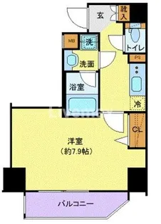 ジェノヴィア新御徒町スカイガーデン【3階】の間取り