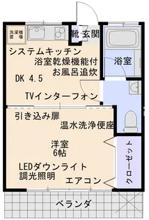 第1タイエイハイツ【2階】の間取り