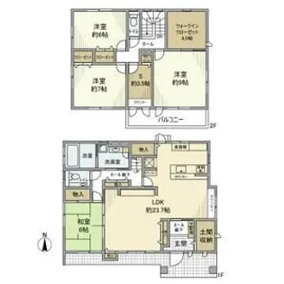 埼玉県深谷市東方【一戸建】の間取り