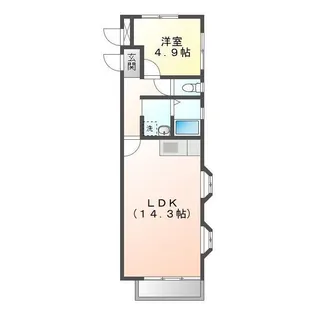サンリッチ別名【2階】の間取り