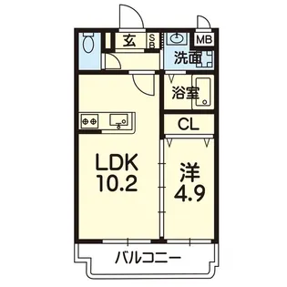 グリーンハウス【1階】の間取り