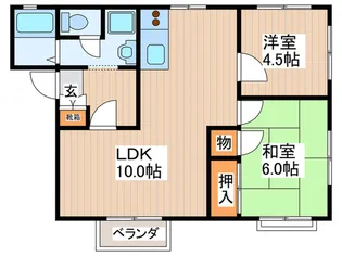 グリーンプラネット【2階】の間取り
