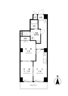 ヒルズ下北沢【3階】の間取り