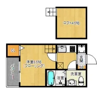 アラモード鳥飼【1階】の間取り