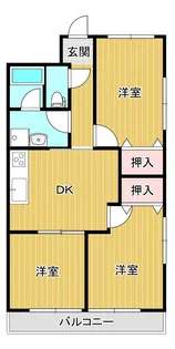 ファインヒルフジ【1階】の間取り