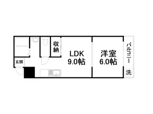 グッティ東五条【2階】の間取り