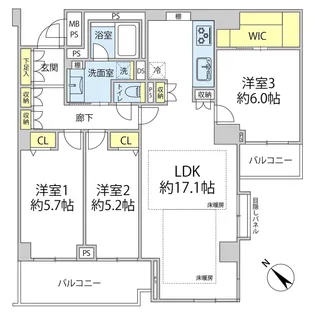 ヴェラハイツ小石川【2階】の間取り
