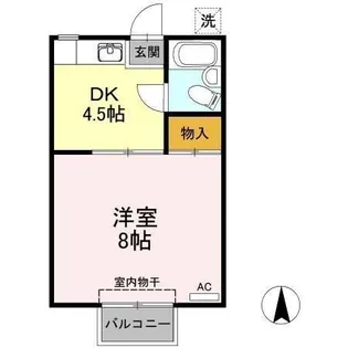 プレジール南昭和【2階】の間取り