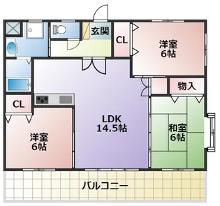 センチュリーハウス【3階】の間取り