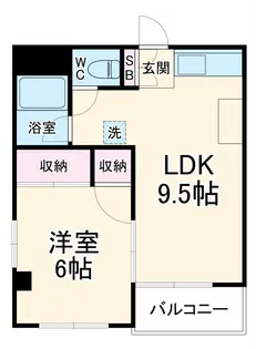 清新マンション【4階】の間取り