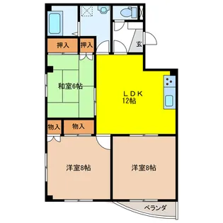 岐阜県岐阜市福光西3【マンション】の間取り
