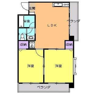 ぴあ椿【2階】の間取り