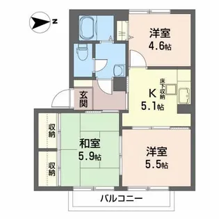 ボナールC【1階】の間取り