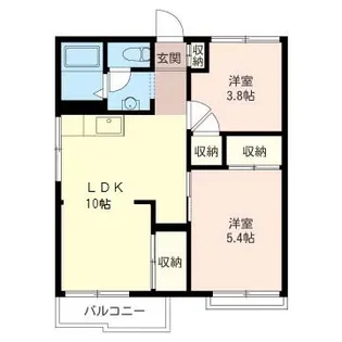 神奈川県平塚市ふじみ野2【アパート】の間取り
