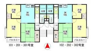 カサベルテ・ハラシマ【3階】の間取り