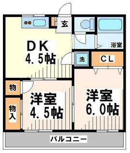 柿の木マンション【2階】の間取り