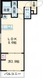 東京都羽村市緑ヶ丘1【アパート】の間取り