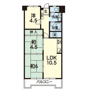 ハウベスト本荘 709号【7階】の間取り