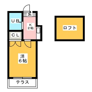 レオパレス植田第2【1階】の間取り