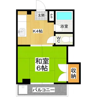 坂野ハイツ【2階】の間取り