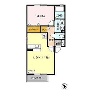 セジュールウィルモア和【2階】の間取り