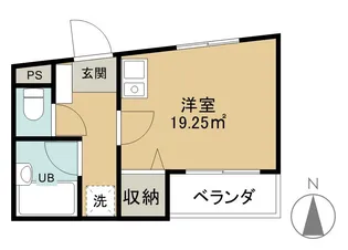 モンシャトー参番館【2階】の間取り