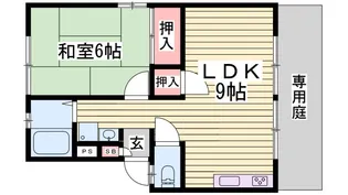 ピュアハイツ【1階】の間取り